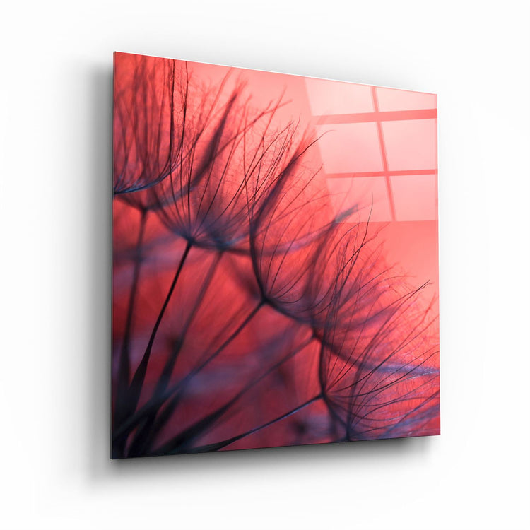 ・"Flower & Sunset"・Glass Wall Art | Artdesigna Glass Printing Wall Arts.