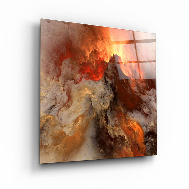 ・"Lava"・Glass Wall Art | Artdesigna Glass Printing Wall Arts.