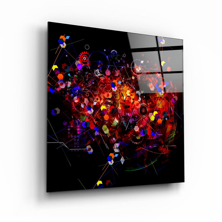 ・"Abstract Colors"・Glass Wall Art | Artdesigna Glass Printing Wall Arts.