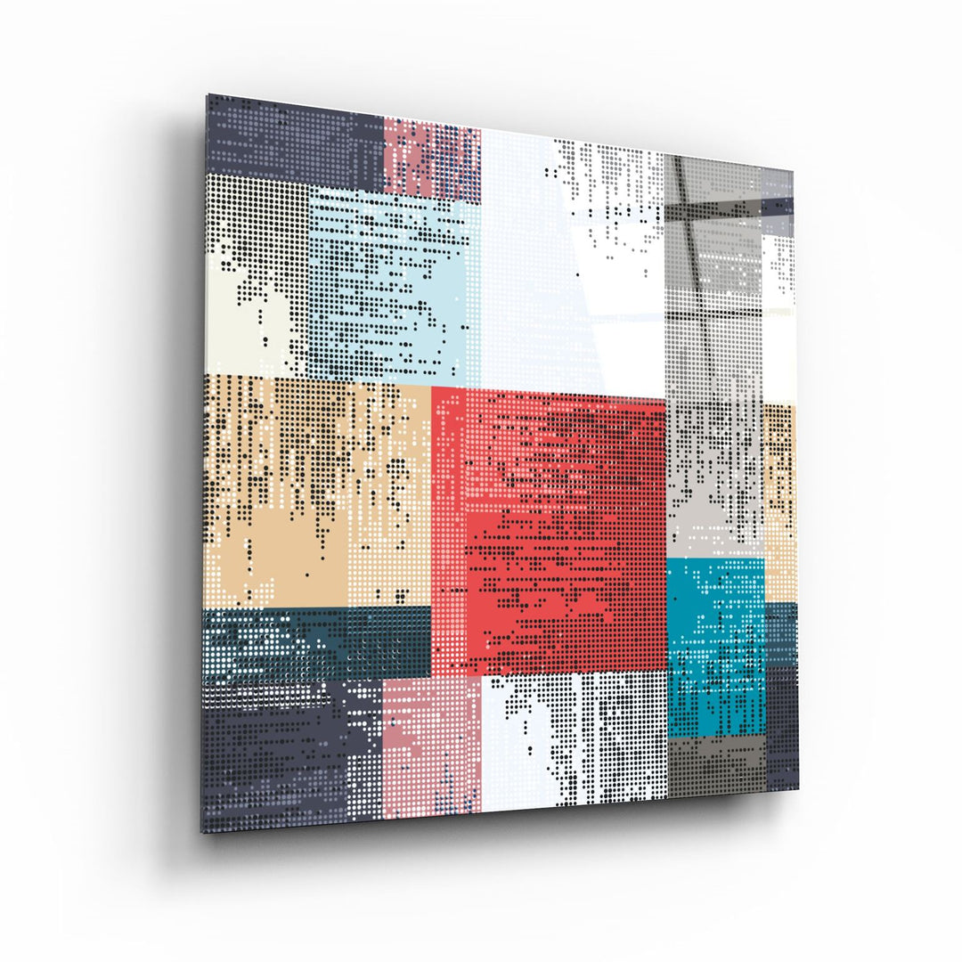 ・"Squares"・Glass Wall Art | Artdesigna Glass Printing Wall Arts.