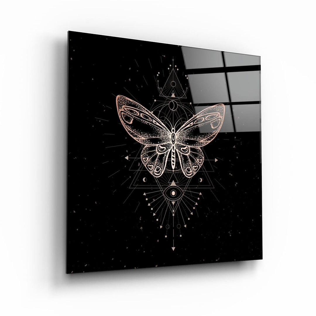 ・"Butterfly Signs"・Glass Wall Art | Artdesigna Glass Printing Wall Arts.