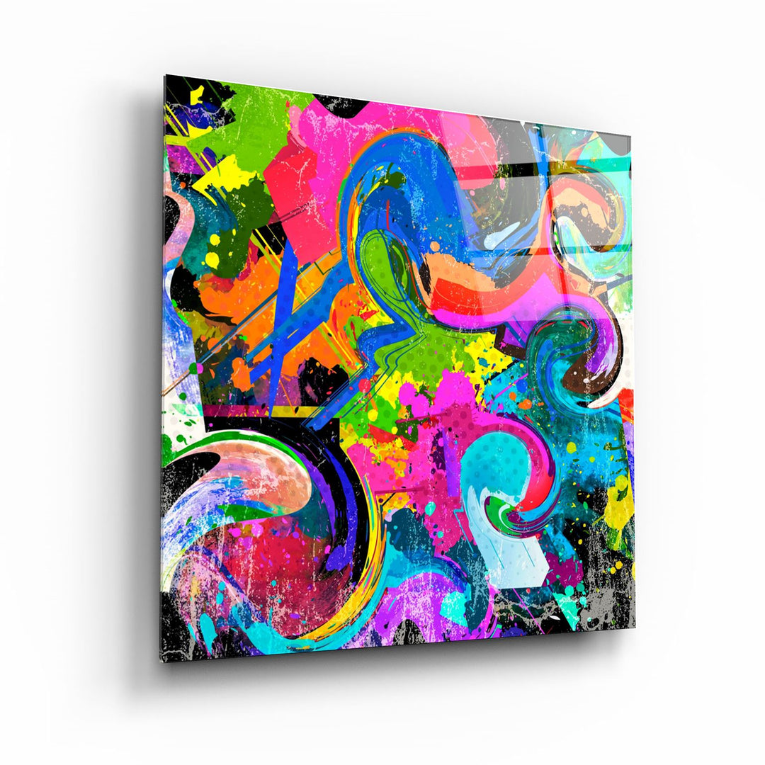 ・"Color Mix"・Glass Wall Art | Artdesigna Glass Printing Wall Arts.