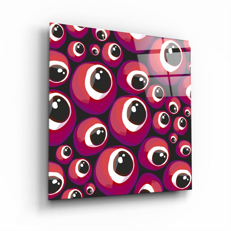 ・"Red Eyes"・Glass Wall Art | Artdesigna Glass Printing Wall Arts.