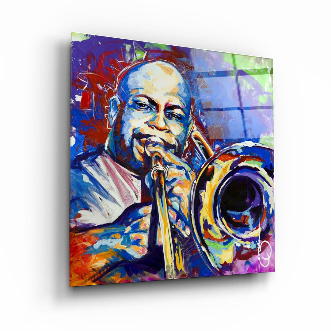 ・"Abstract Musician"・Glass Wall Art | Artdesigna Glass Printing Wall Arts.