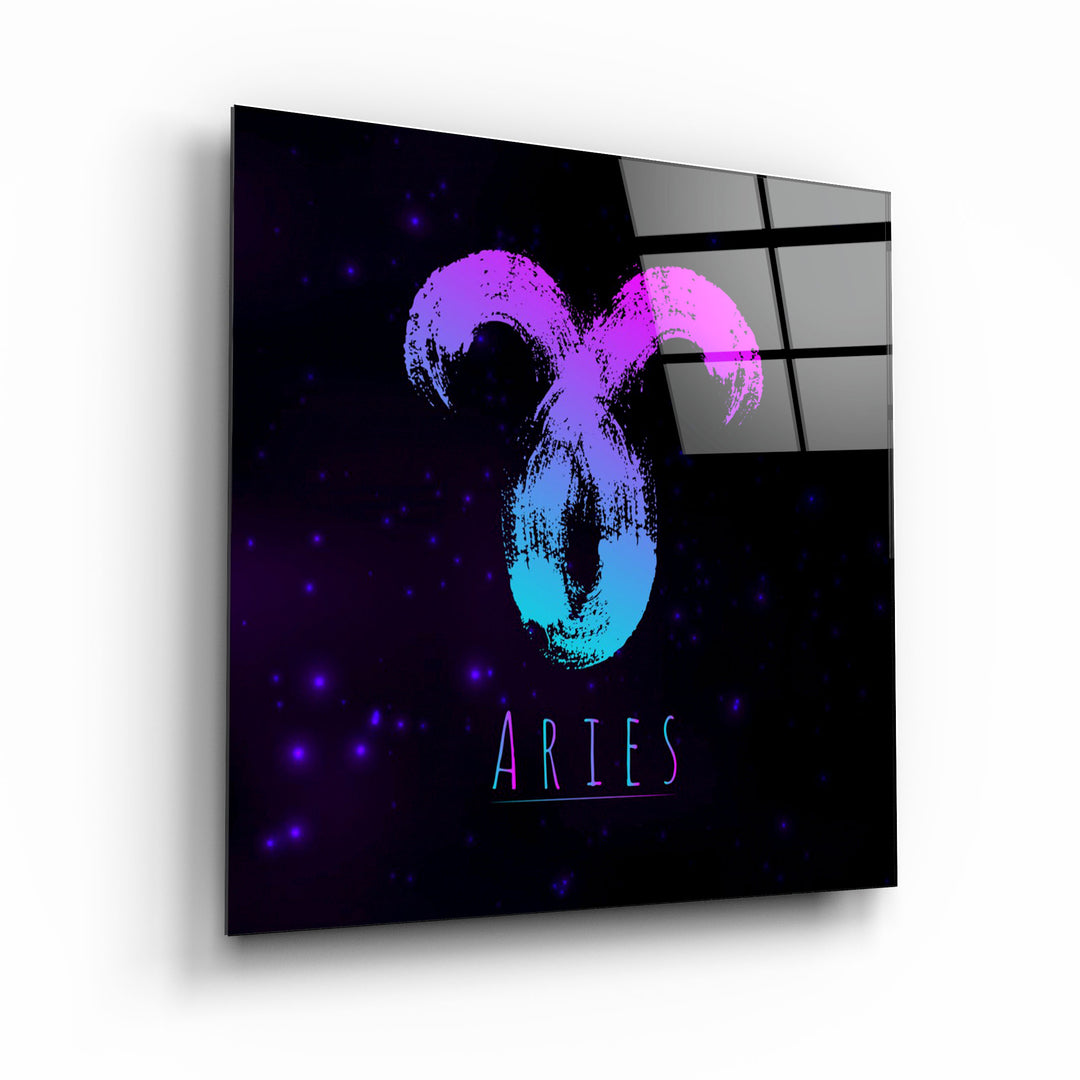 ."Zodiac V2 - Aries". Glass Wall Art | Artdesigna Glass Printing Wall Arts.