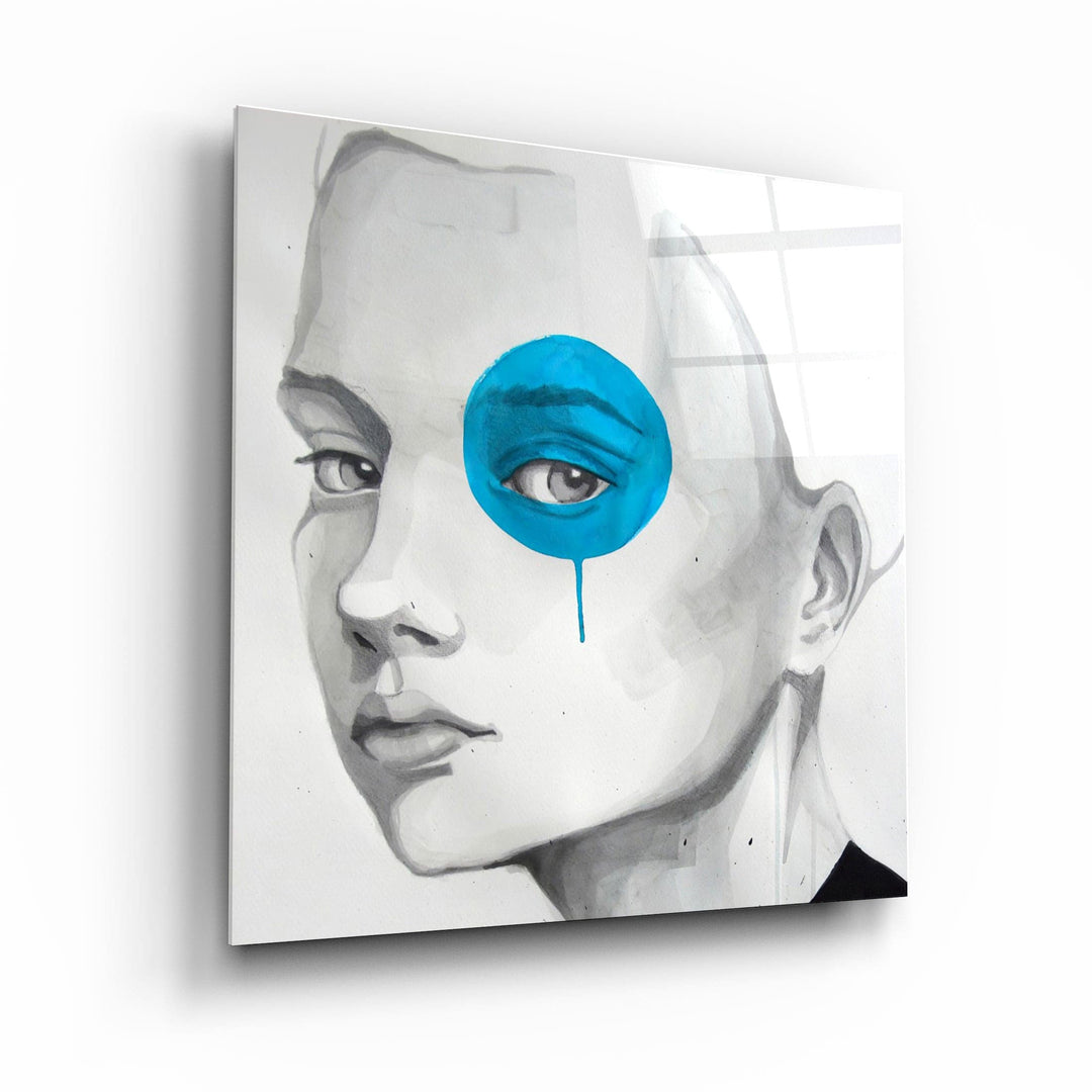 ・"Blue Eye"・Glass Wall Art | Artdesigna Glass Printing Wall Arts.