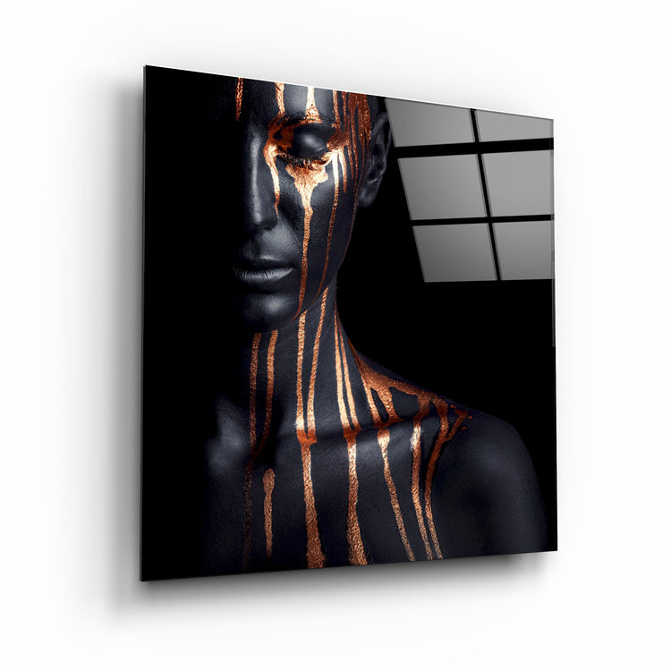 ・"Abstract Makeup Artist"・Glass Wall Art | Artdesigna Glass Printing Wall Arts.