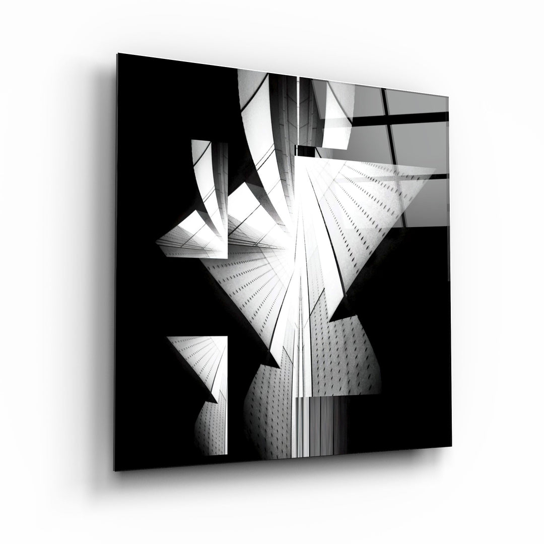 ・"Abstract Building View"・Glass Wall Art | Artdesigna Glass Printing Wall Arts.