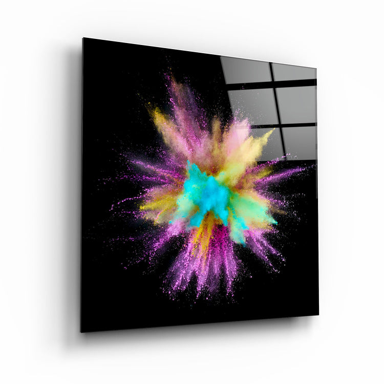 ・"Colorful Explosion"・Glass Wall Art | Artdesigna Glass Printing Wall Arts.