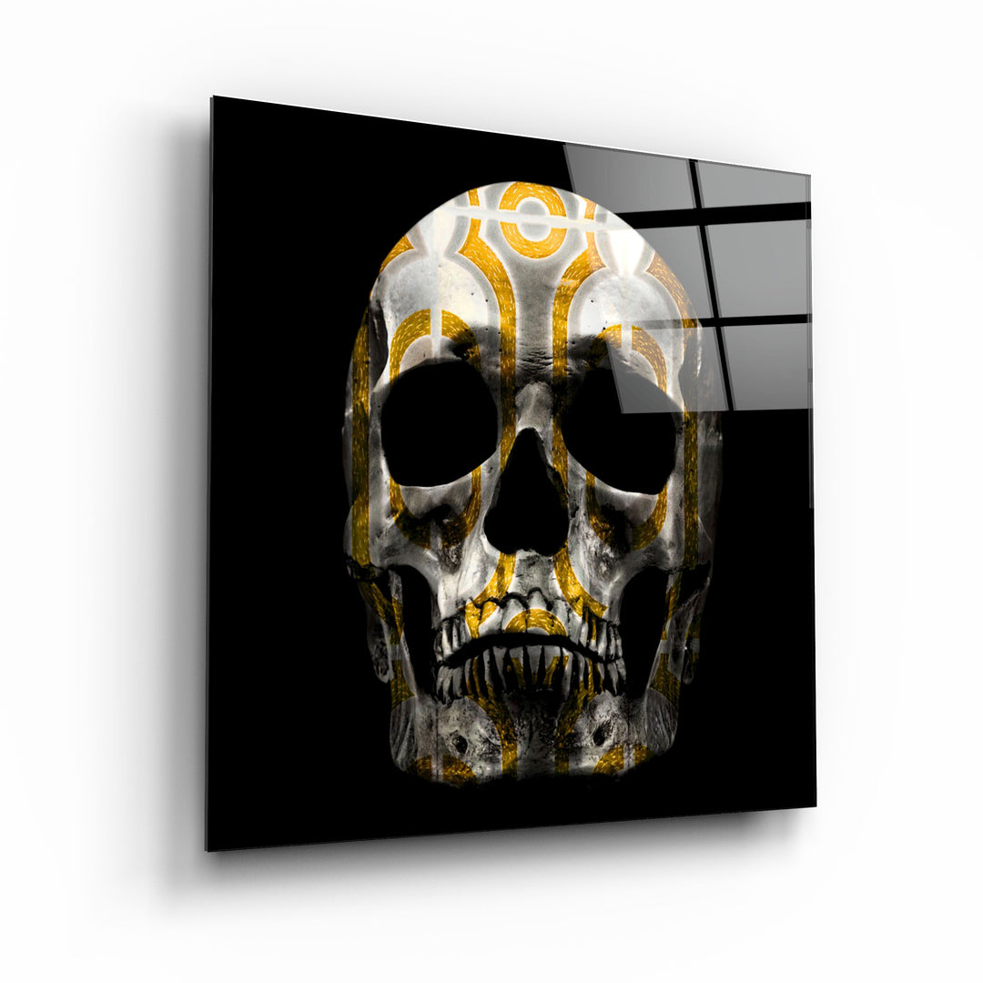 ・"Abstract Skull"・Glass Wall Art | Artdesigna Glass Printing Wall Arts.