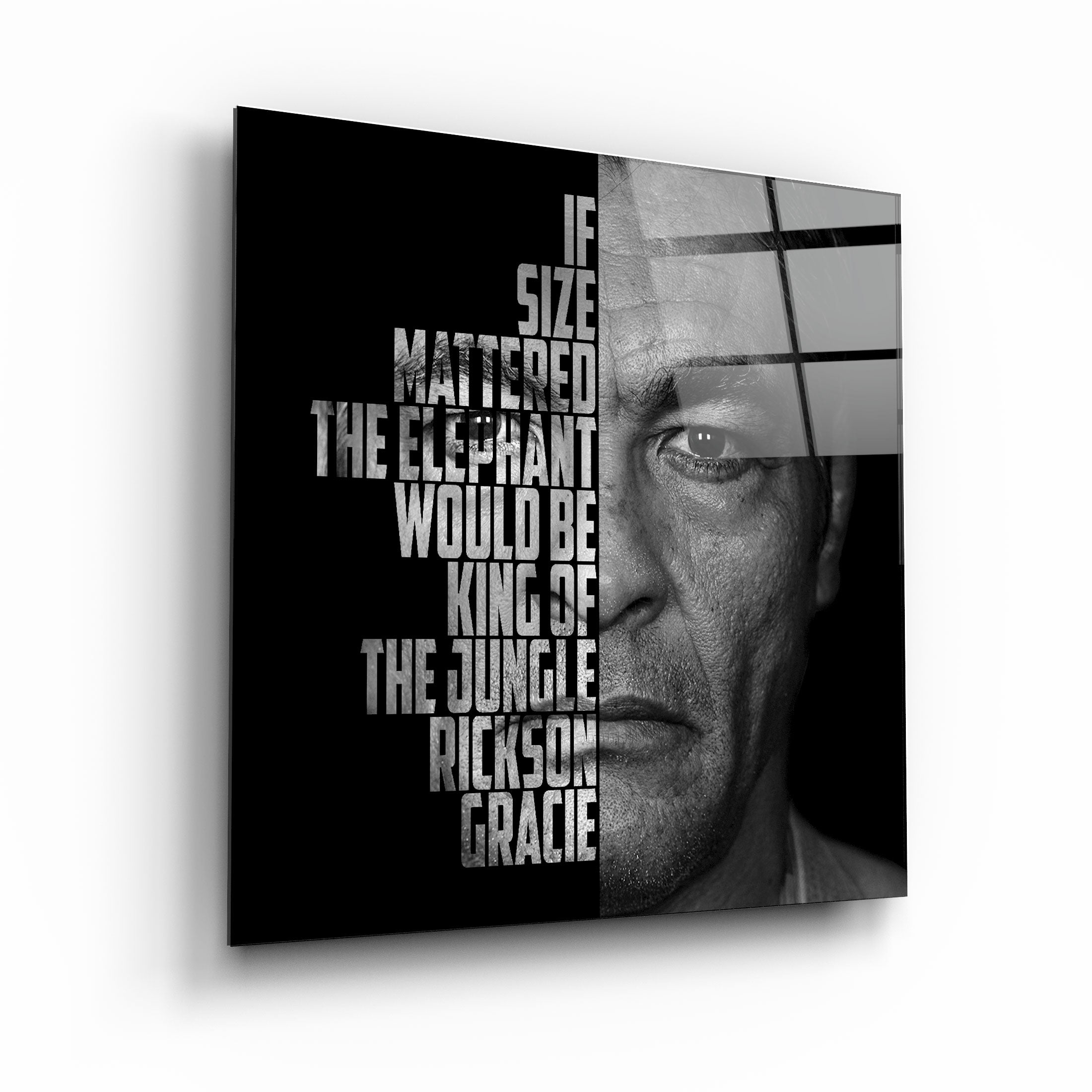 ・"Rickson Gracie"・Designers Collection Glass Wall Art | Artdesigna Glass Printing Wall Arts.