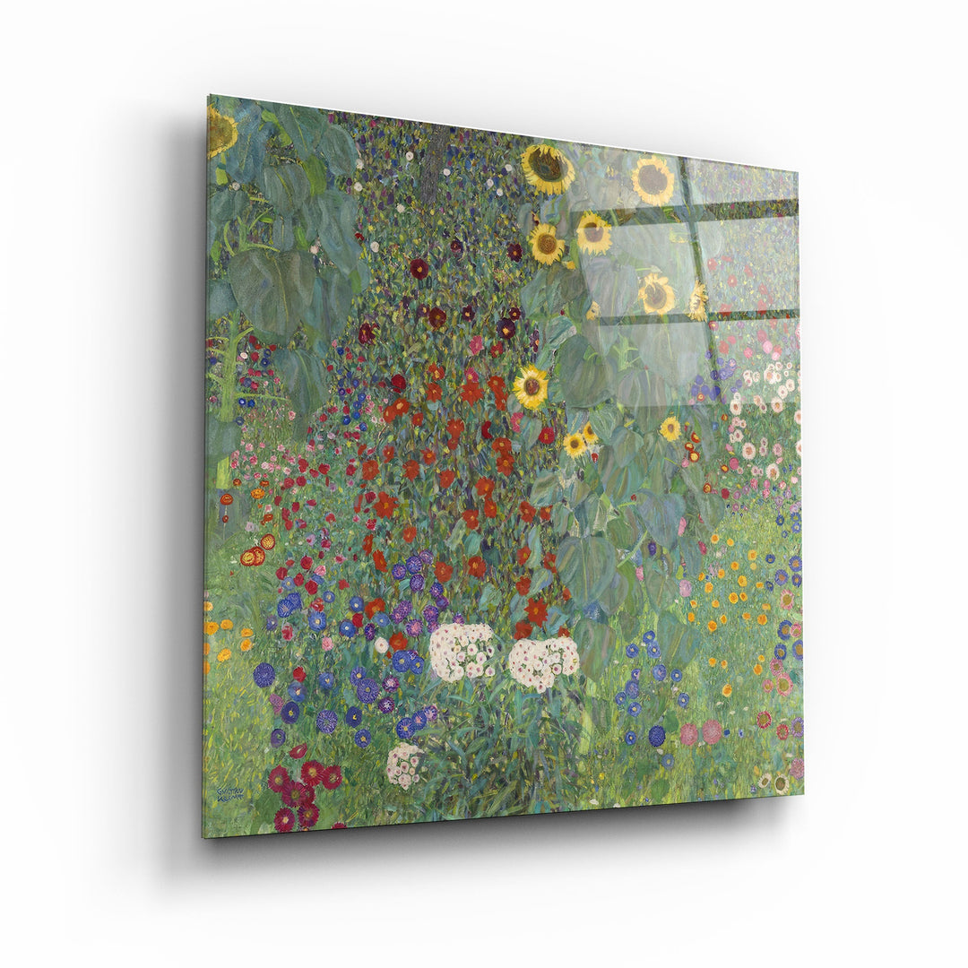 ."Gustav Klimt's Farm Garden with Sunflowers (1907)". Glass Wall Art