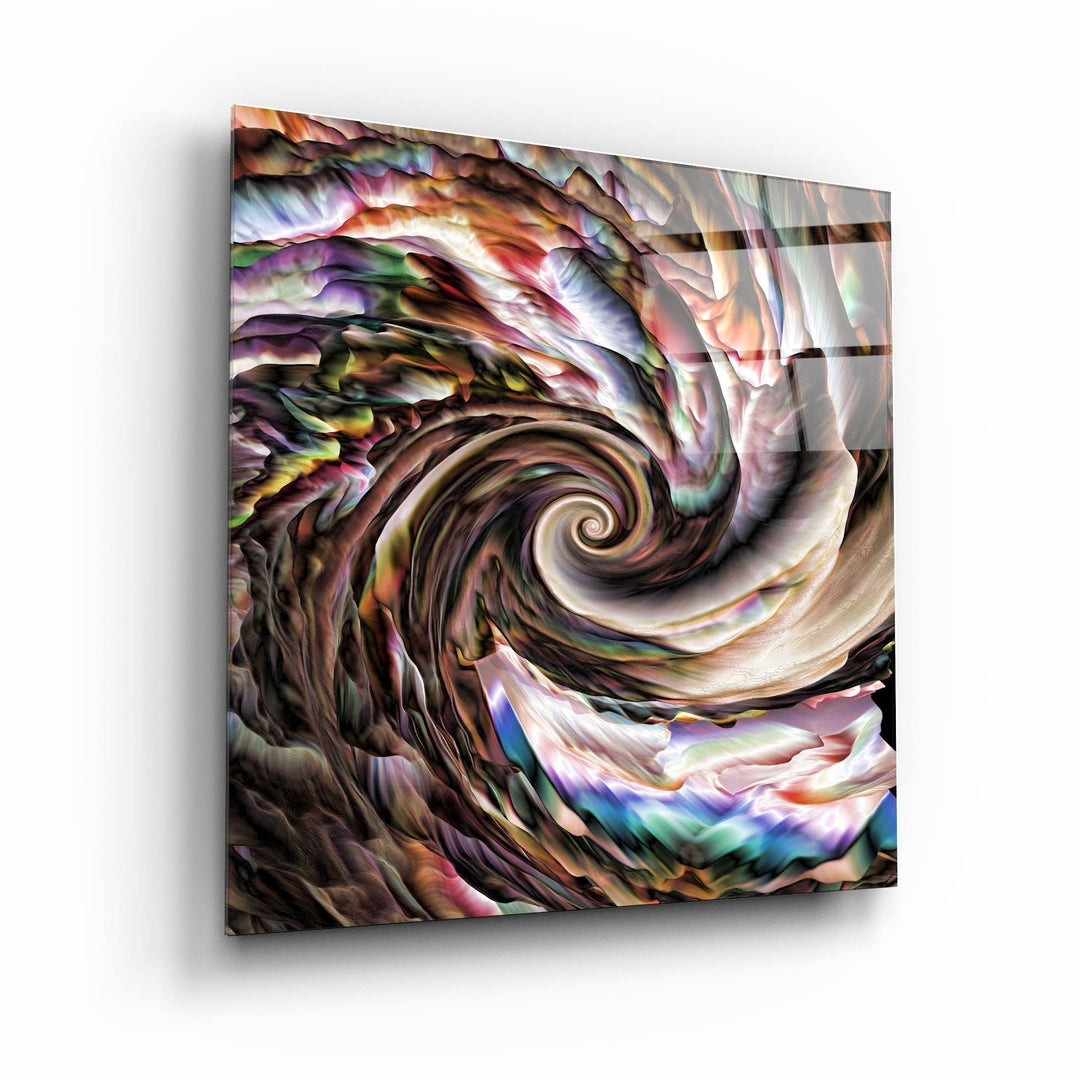 ."Whirlpool". Designer's Collection Glass Wall Art