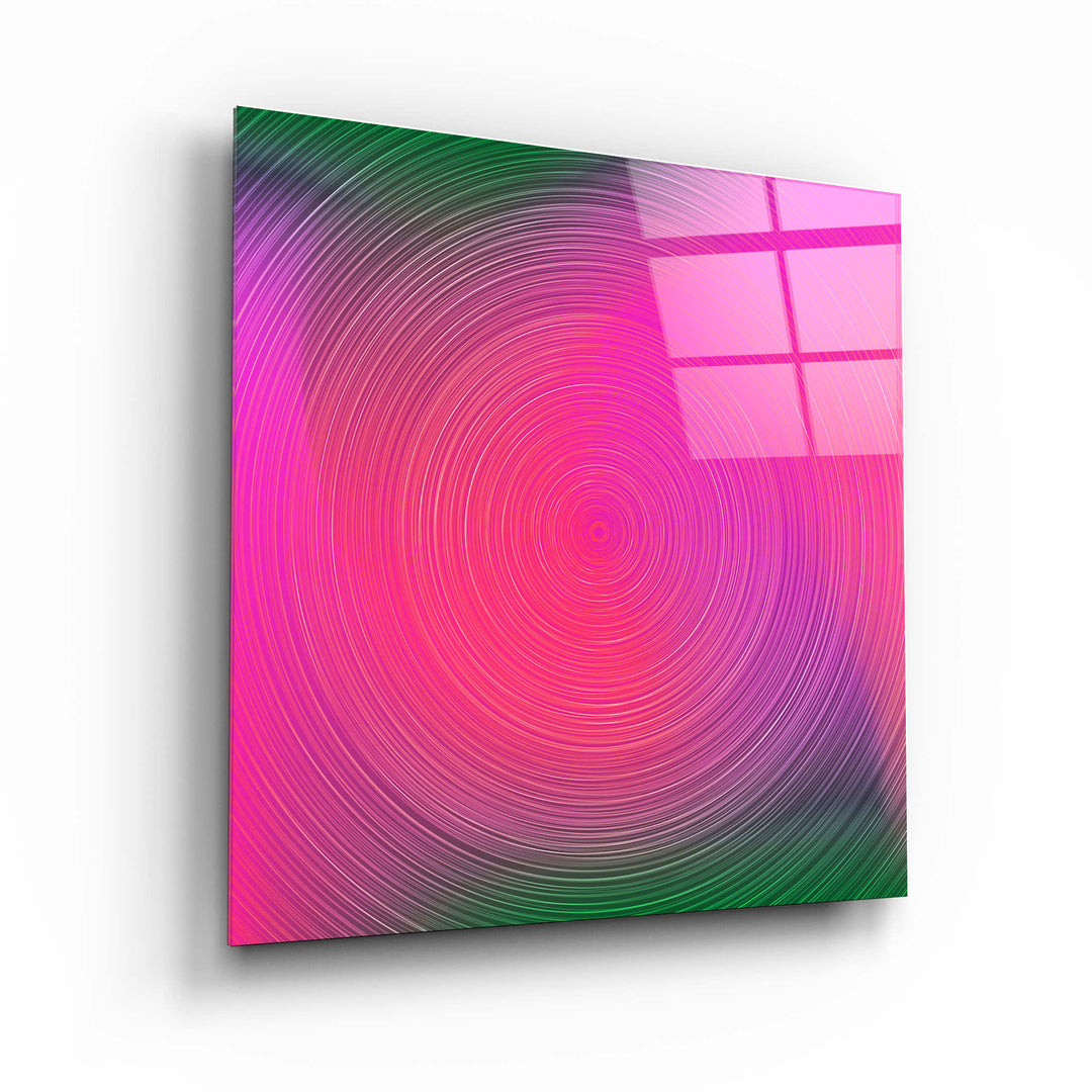 ."Pink Hypnosis". Designer's Collection Glass Wall Art