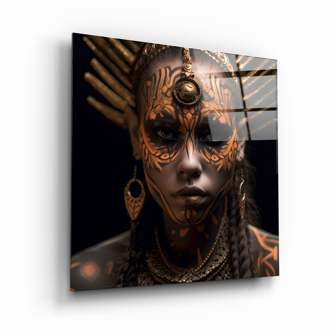 ."Woman Warriors 2". Secret World Collection Glass Wall Art