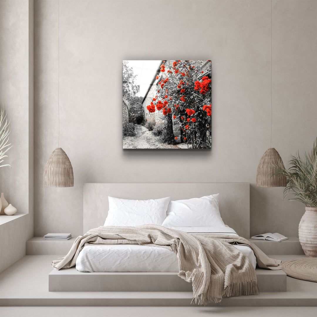 ・"Red Roses"・Glass Wall Art | Artdesigna Glass Printing Wall Arts.