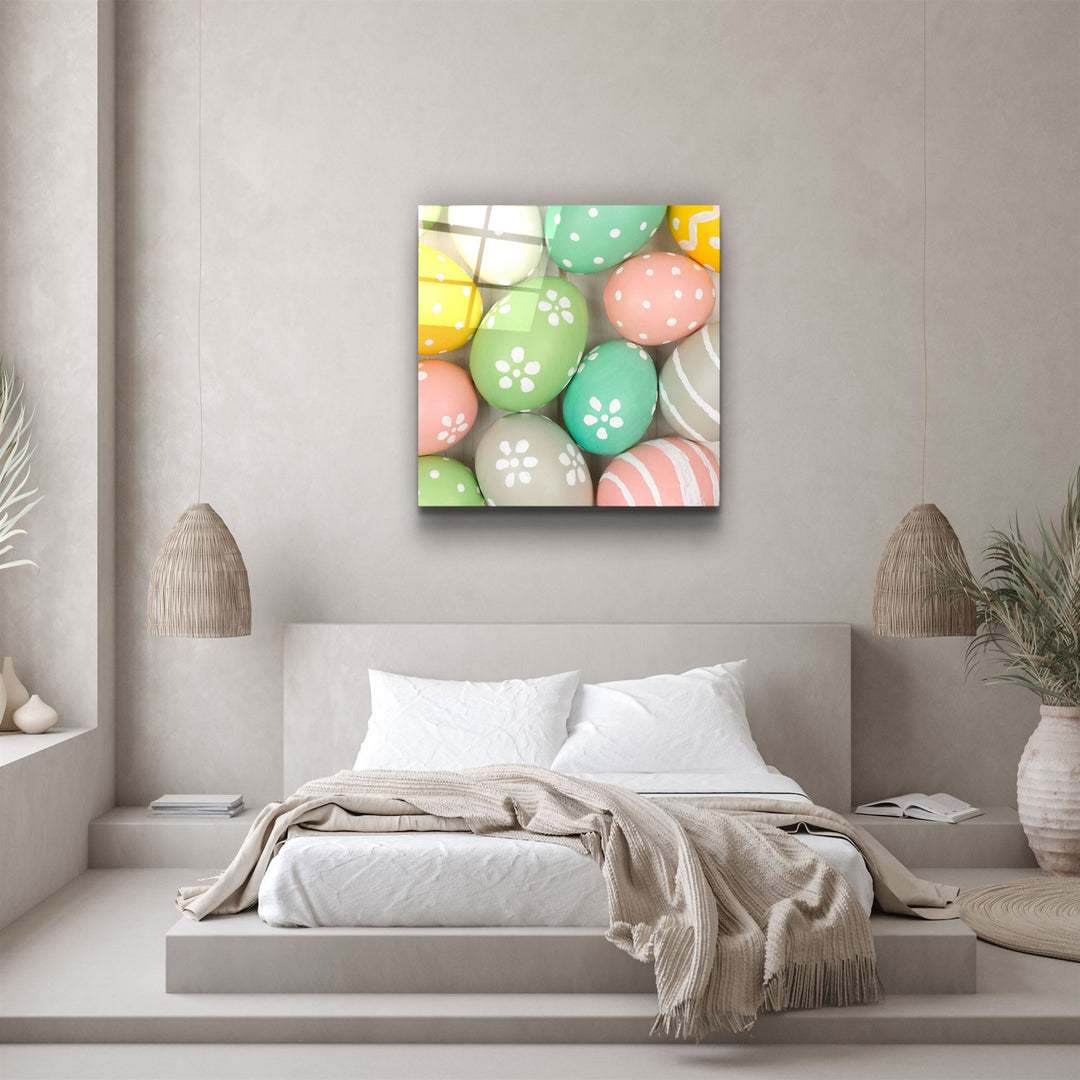 ・"Eggs"・Glass Wall Art | Artdesigna Glass Printing Wall Arts.