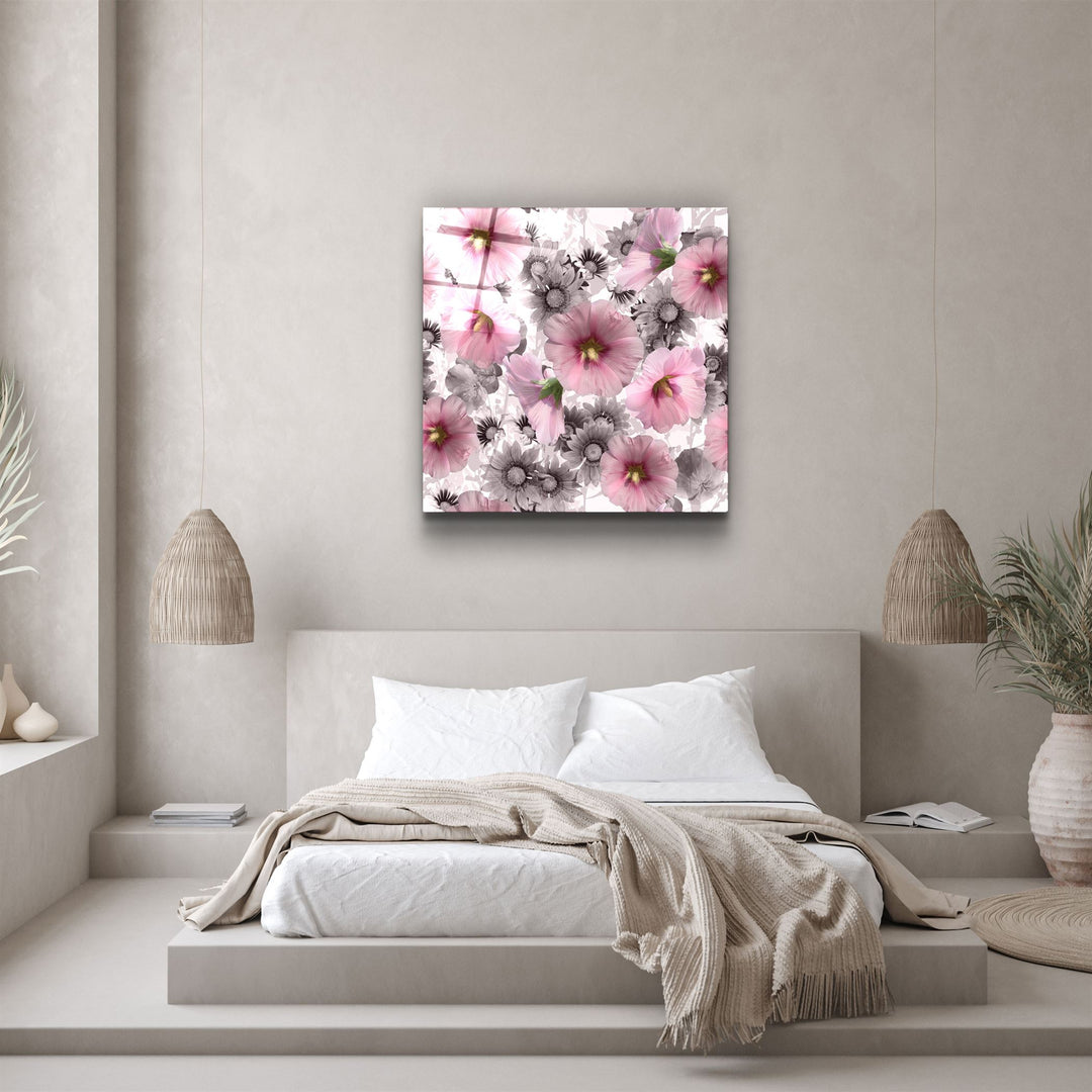 ・"Flower"・Glass Wall Art | Artdesigna Glass Printing Wall Arts.