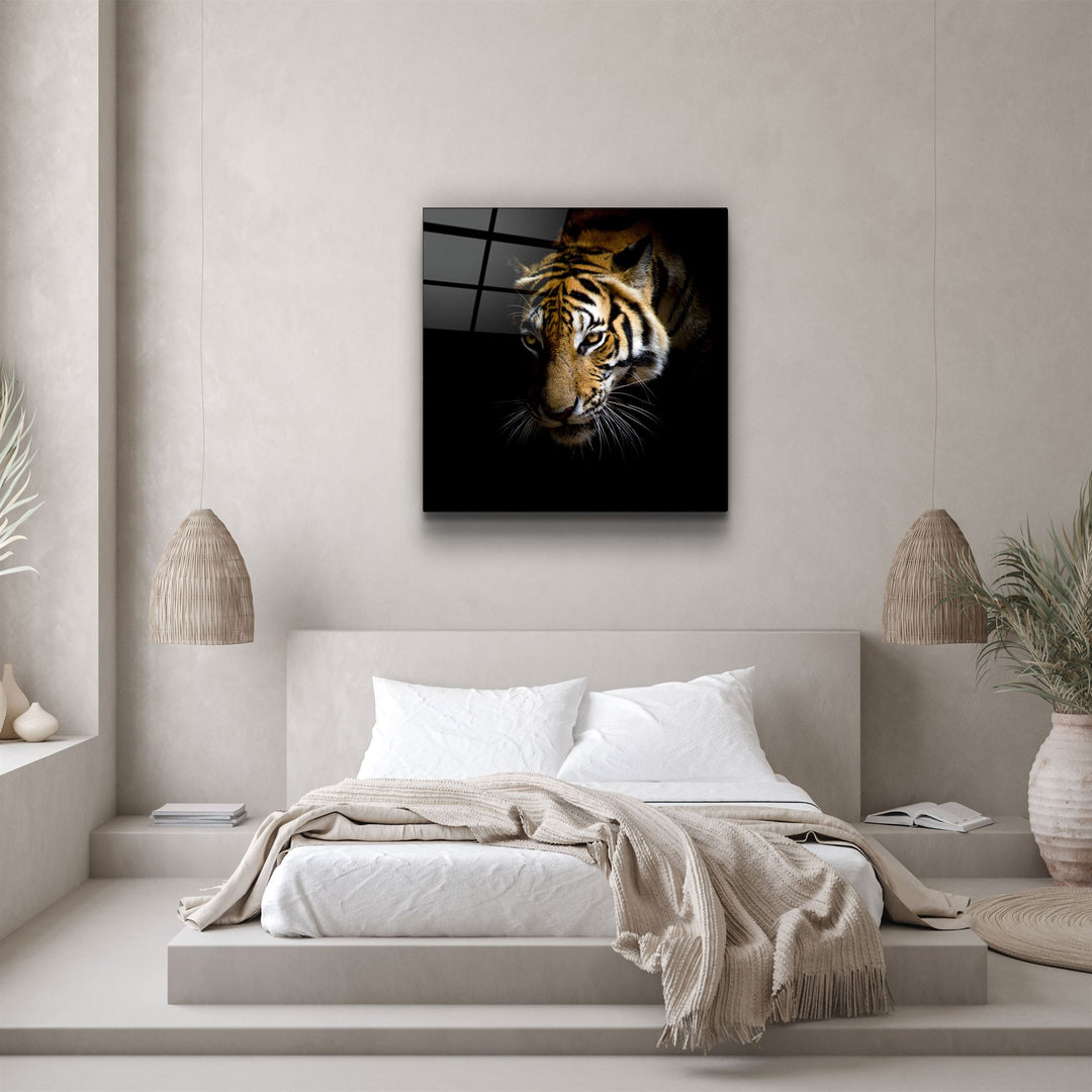 ・"Tiger"・Glass Wall Art | Artdesigna Glass Printing Wall Arts.