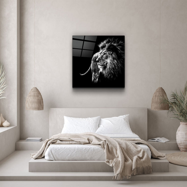 ・"Lion"・Glass Wall Art | Artdesigna Glass Printing Wall Arts.