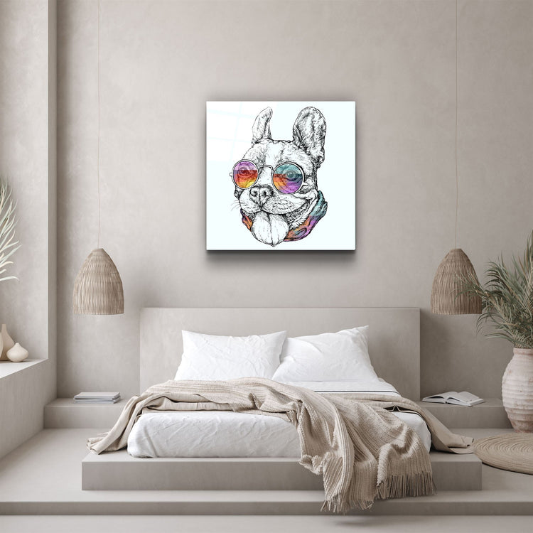 ・"Dog"・Glass Wall Art | Artdesigna Glass Printing Wall Arts.