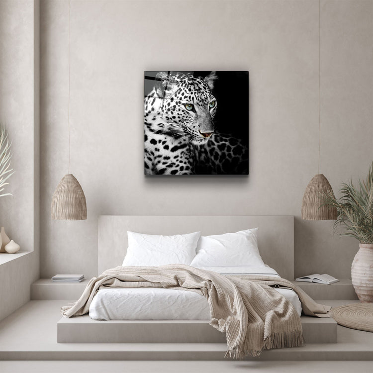 ・"Leopard"・Glass Wall Art | Artdesigna Glass Printing Wall Arts.