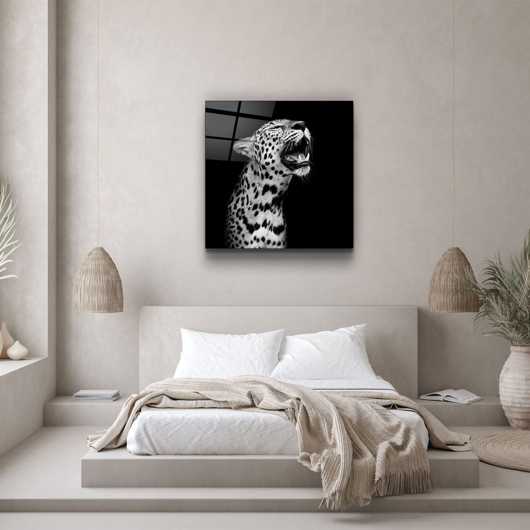 ・"Leopard"・Glass Wall Art | Artdesigna Glass Printing Wall Arts.