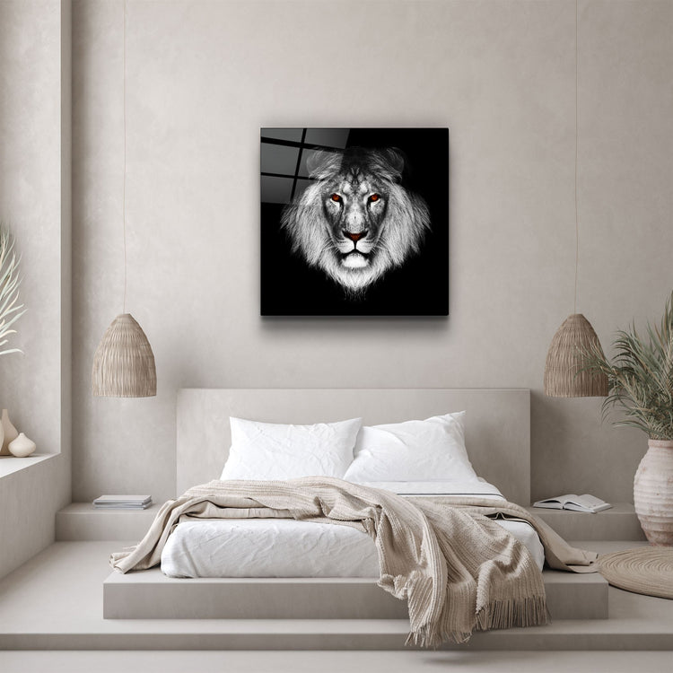 ・"Lion"・Glass Wall Art | Artdesigna Glass Printing Wall Arts.