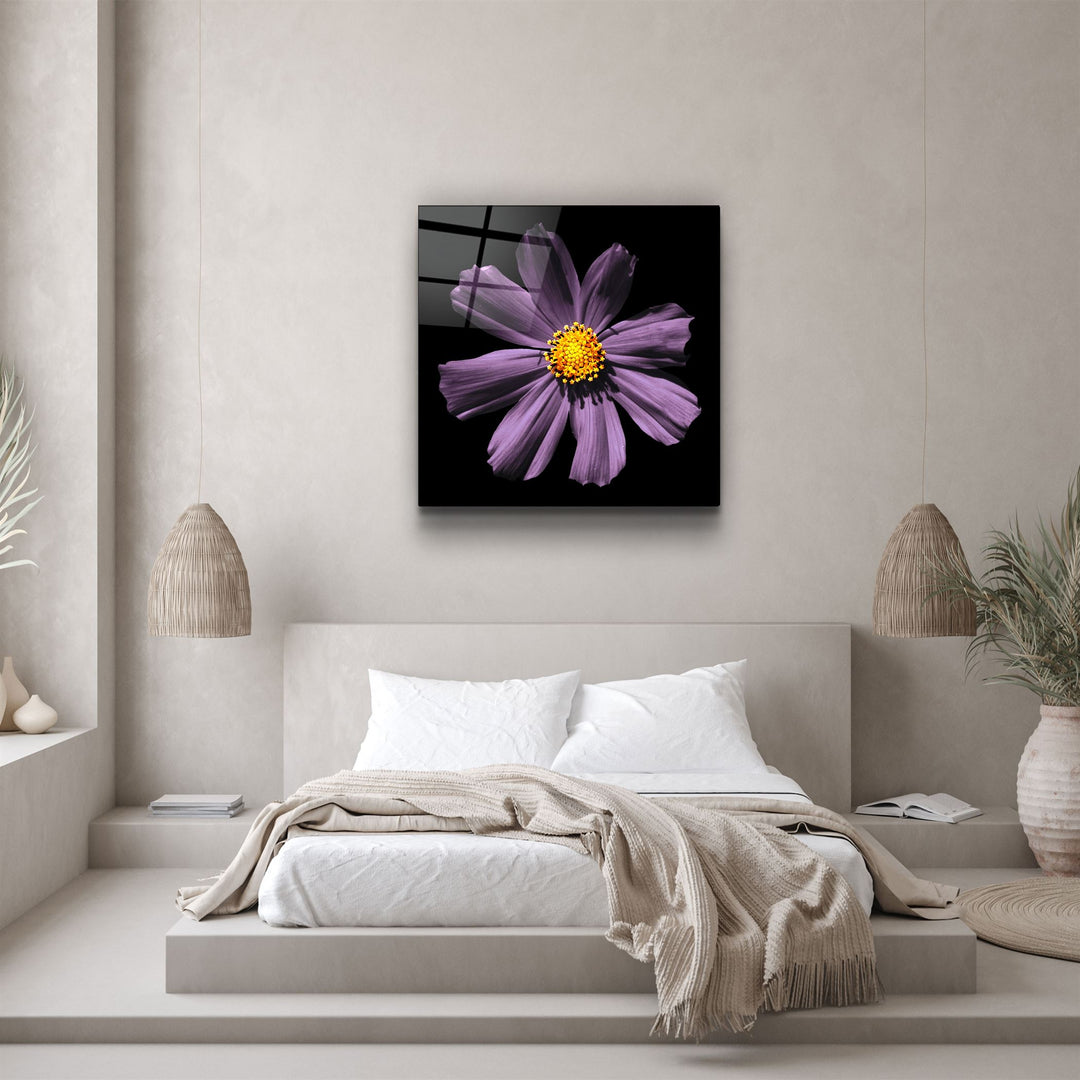 ・"Pink flower"・Glass Wall Art | Artdesigna Glass Printing Wall Arts.