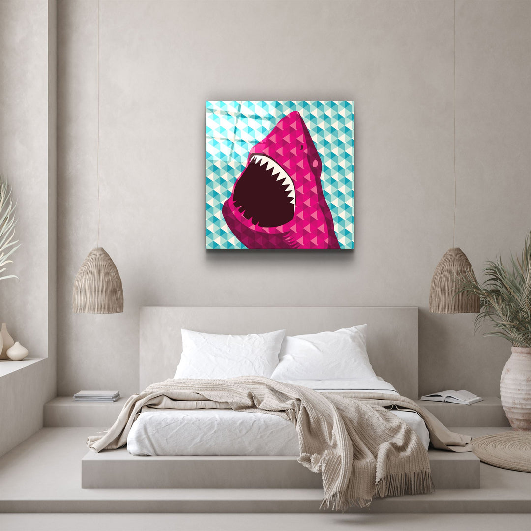 ・"Shark"・Glass Wall Art | Artdesigna Glass Printing Wall Arts.