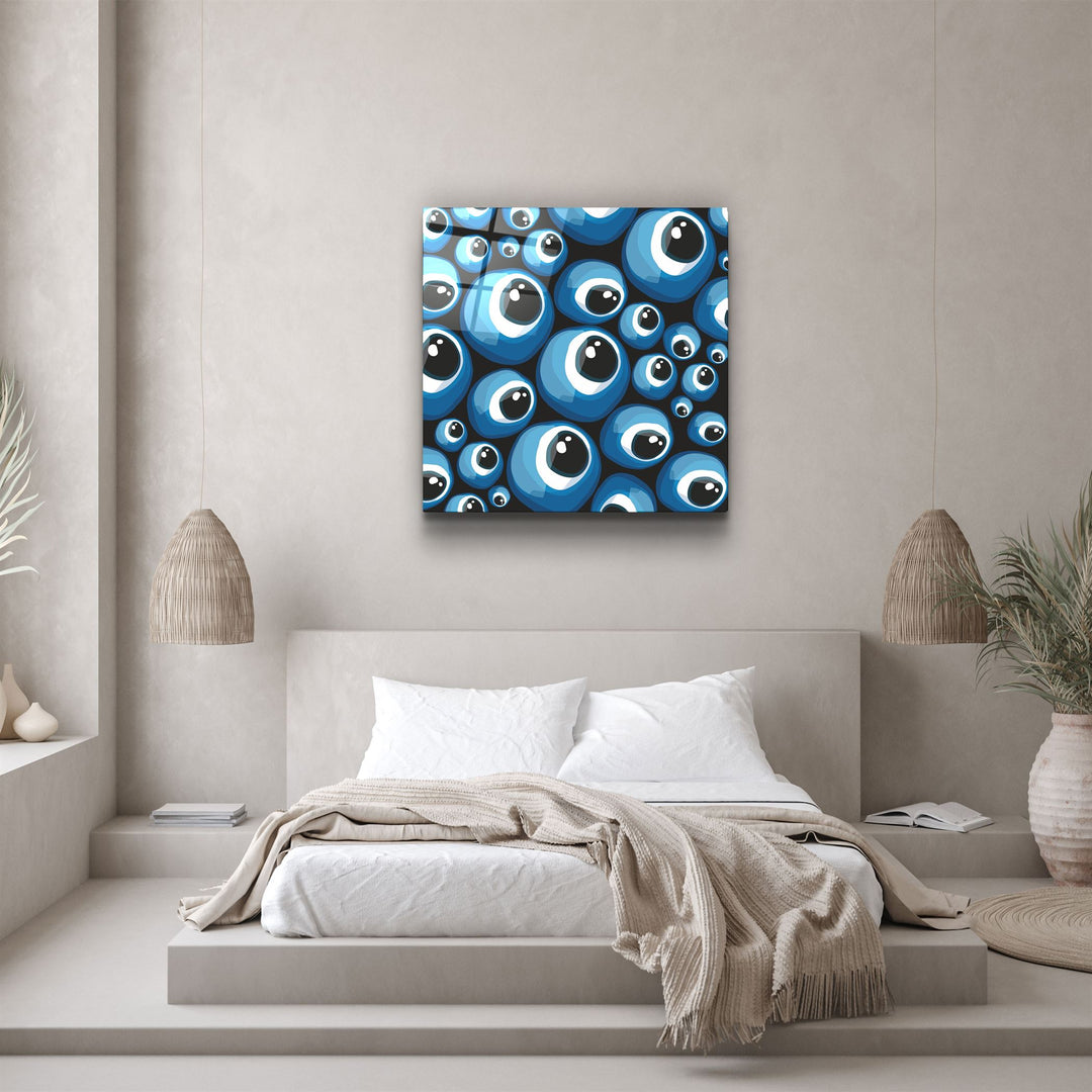 ・"Eyeballs"・Glass Wall Art | Artdesigna Glass Printing Wall Arts.