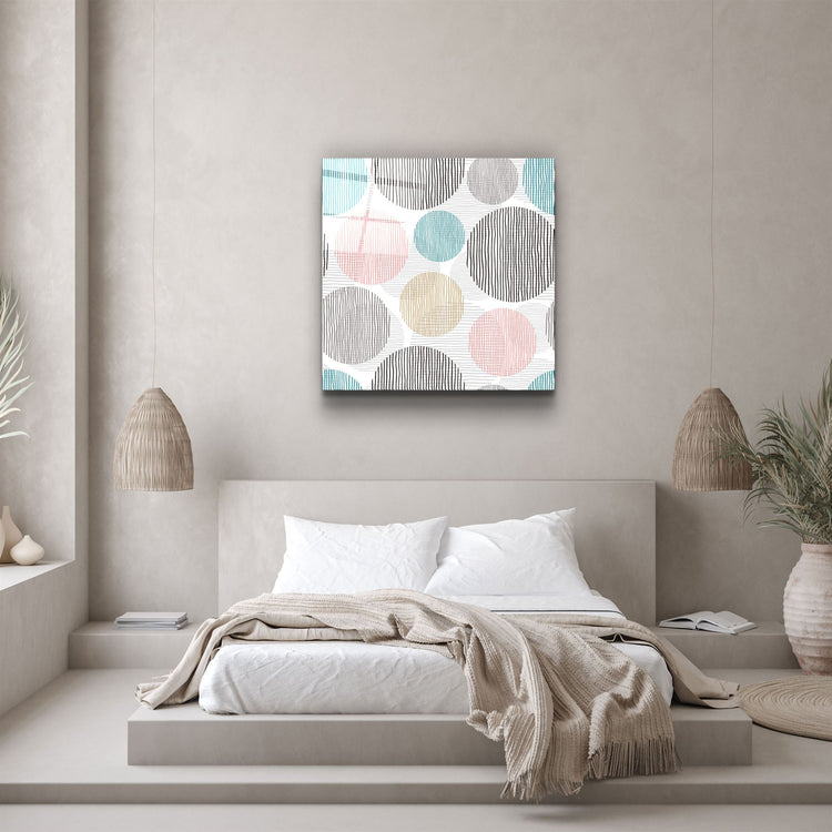 ・"Dots"・Glass Wall Art | Artdesigna Glass Printing Wall Arts.