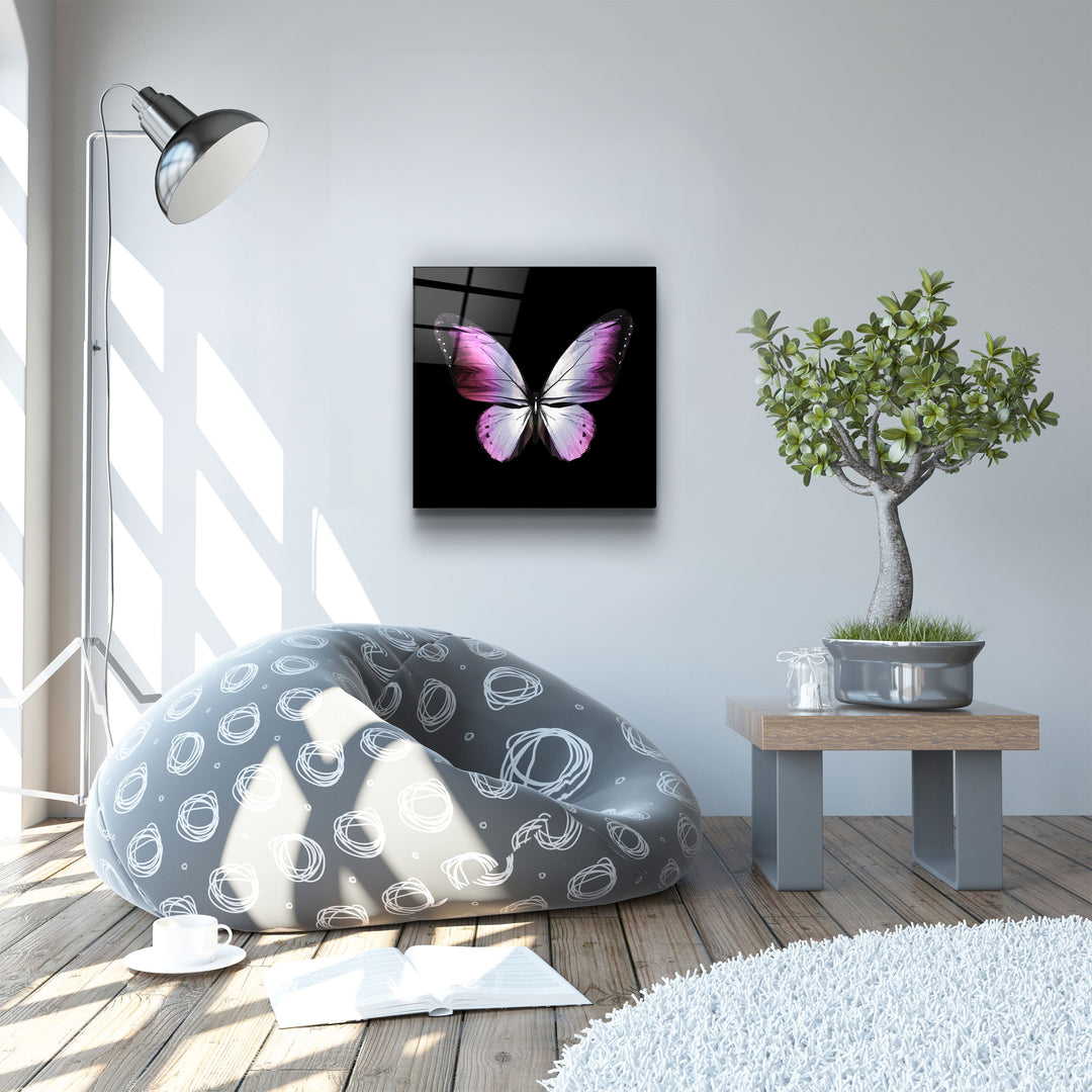 ・"Butterfly"・Glass Wall Art | Artdesigna Glass Printing Wall Arts.