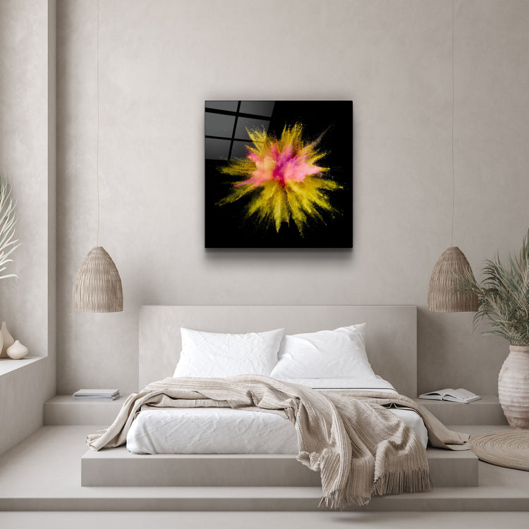 ・"Colorful Explosion V2"・Glass Wall Art | Artdesigna Glass Printing Wall Arts.