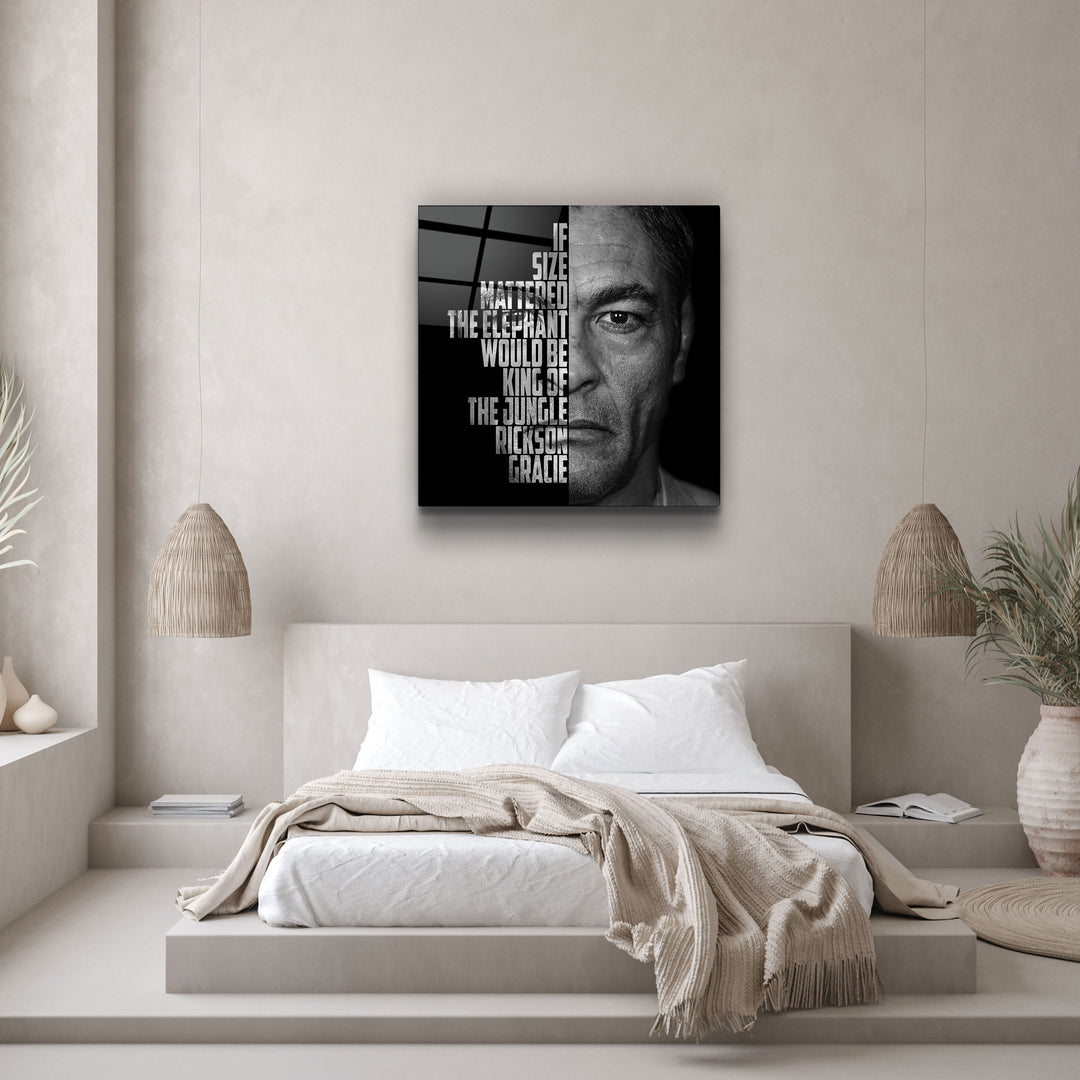 ・"Rickson Gracie"・Designers Collection Glass Wall Art | Artdesigna Glass Printing Wall Arts.