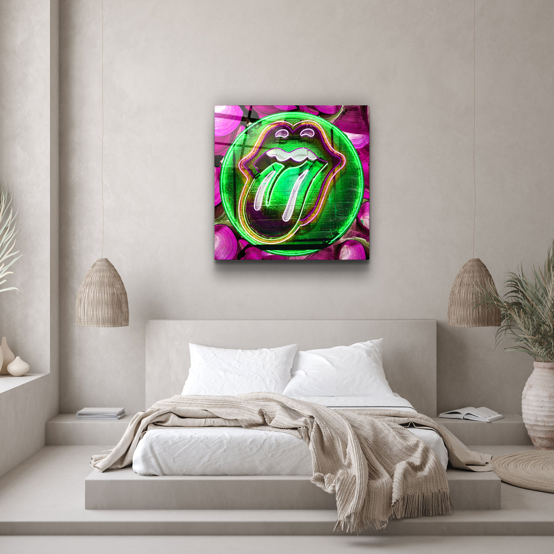 ・"The Green Pill For a Fun"・Glass Wall Art | Artdesigna Glass Printing Wall Arts.