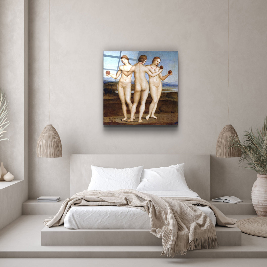 ."Raphael's Three Graces (1504)". Glass Wall Art