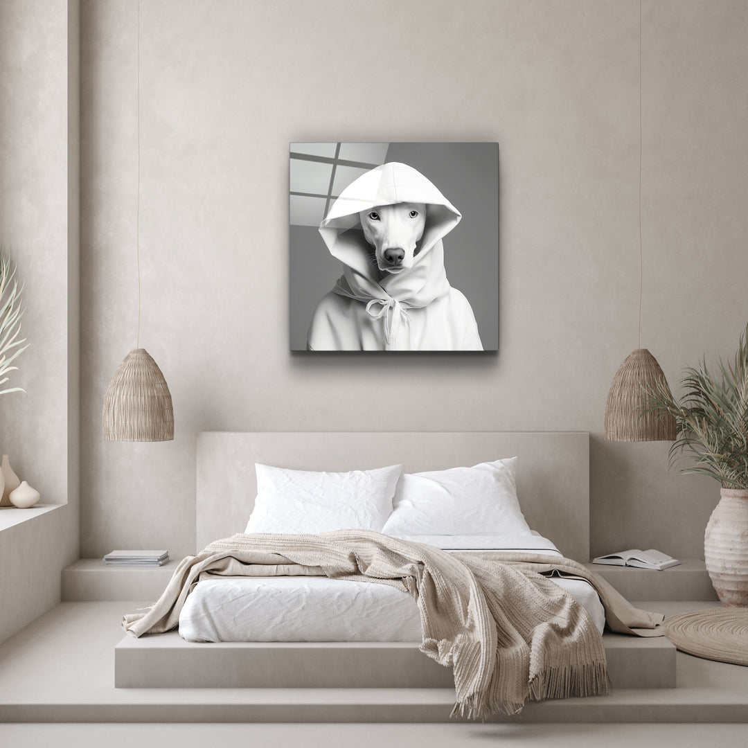 ."Stylish Dogs - V1". Designer's Collection Glass Wall Art