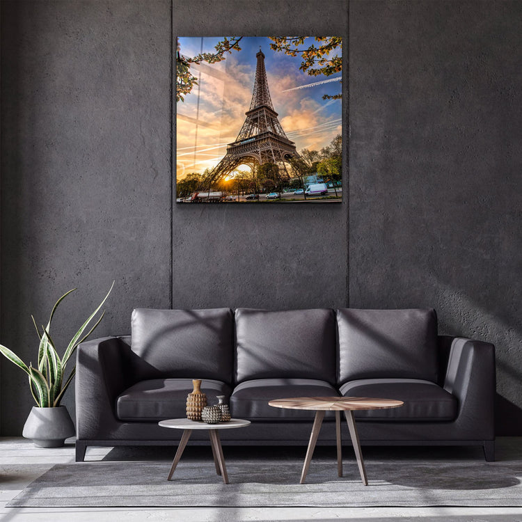 ・"Eiffel Tower"・Glass Wall Art | Artdesigna Glass Printing Wall Arts.