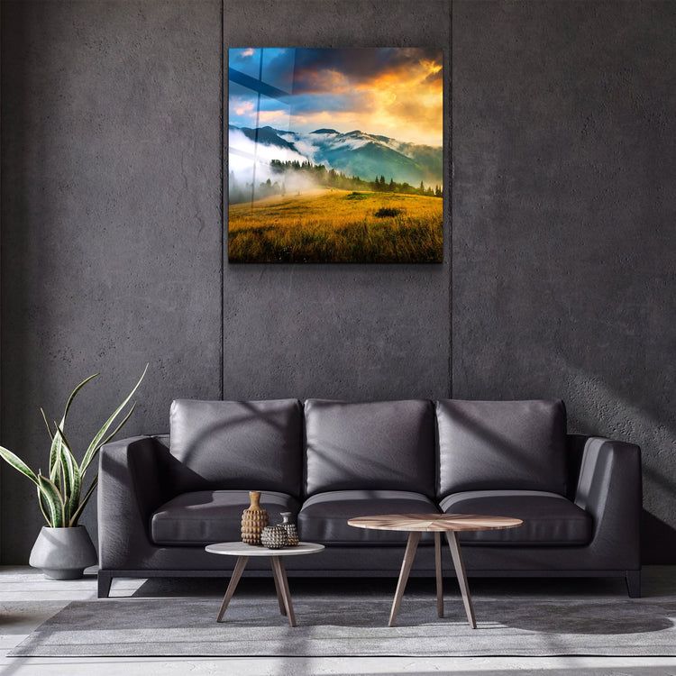 ・"Valley"・Glass Wall Art | Artdesigna Glass Printing Wall Arts.