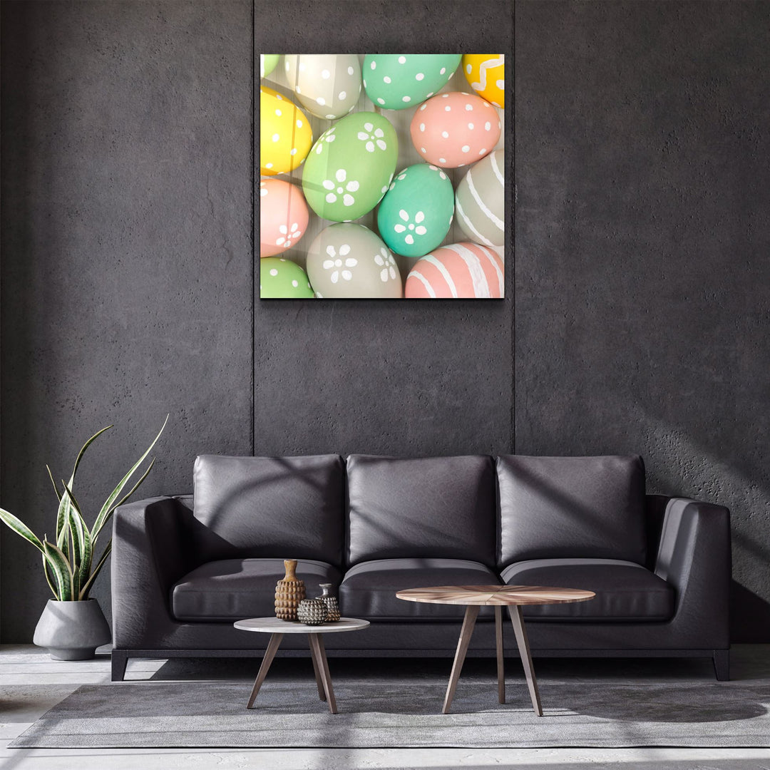 ・"Eggs"・Glass Wall Art | Artdesigna Glass Printing Wall Arts.