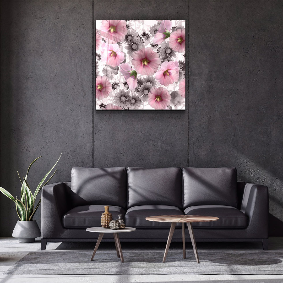 ・"Flower"・Glass Wall Art | Artdesigna Glass Printing Wall Arts.