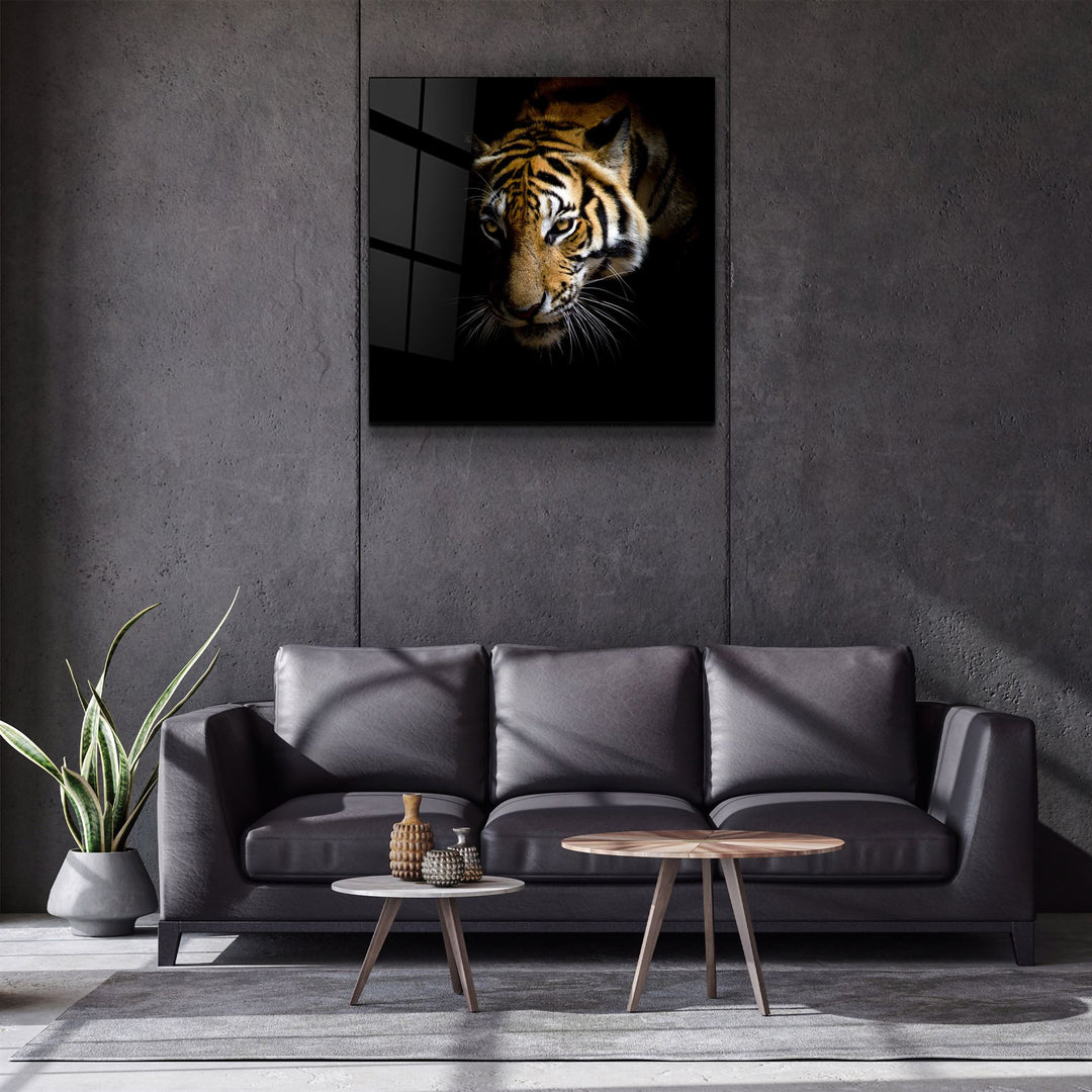 ・"Tiger"・Glass Wall Art | Artdesigna Glass Printing Wall Arts.