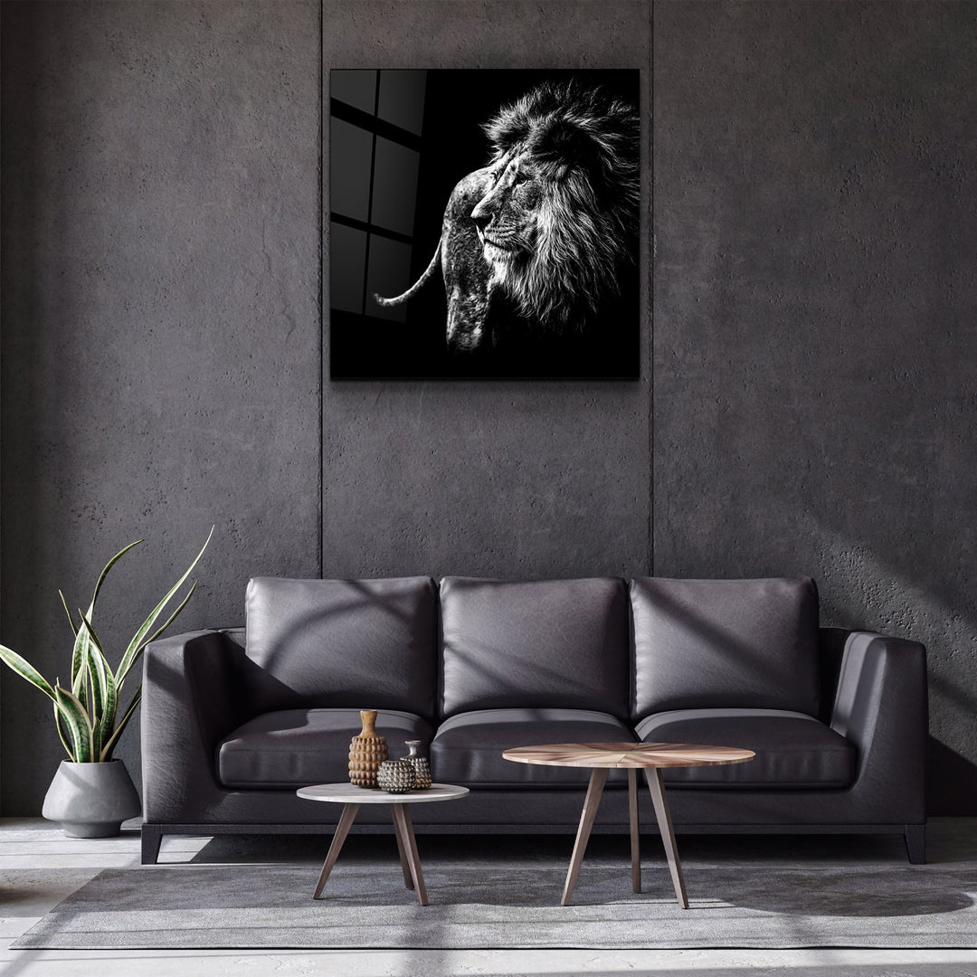 ・"Lion"・Glass Wall Art | Artdesigna Glass Printing Wall Arts.