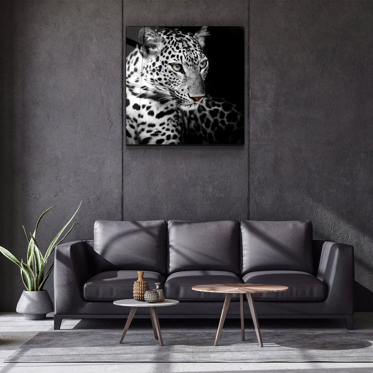 ・"Leopard"・Glass Wall Art | Artdesigna Glass Printing Wall Arts.