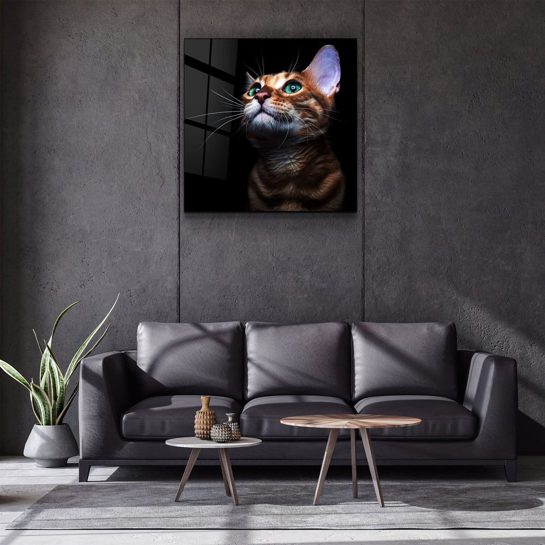 ・"Kitten"・Glass Wall Art | Artdesigna Glass Printing Wall Arts.