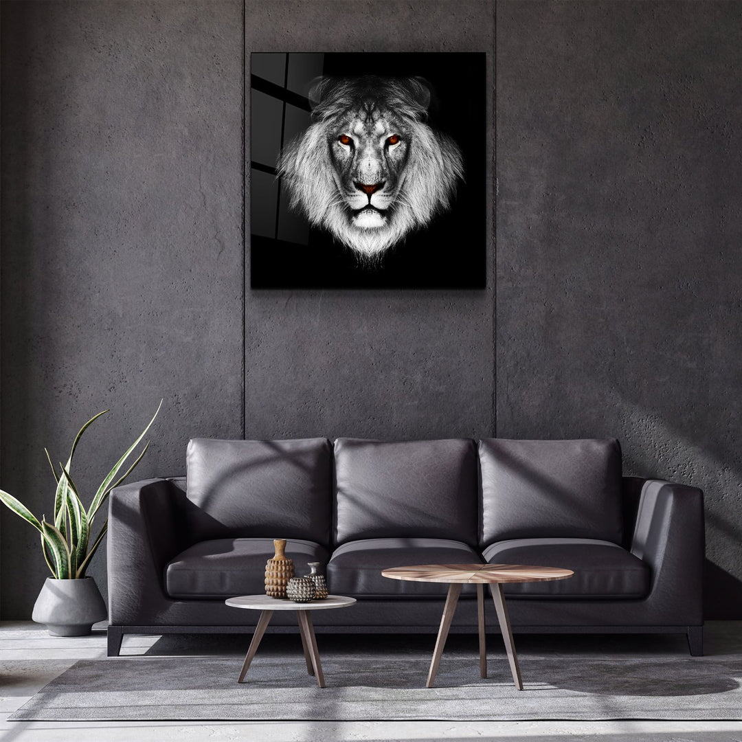 ・"Lion"・Glass Wall Art | Artdesigna Glass Printing Wall Arts.