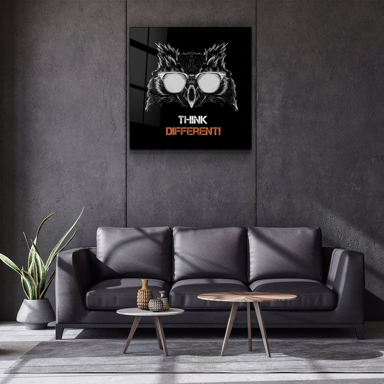 ・"Owl"・Glass Wall Art | Artdesigna Glass Printing Wall Arts.