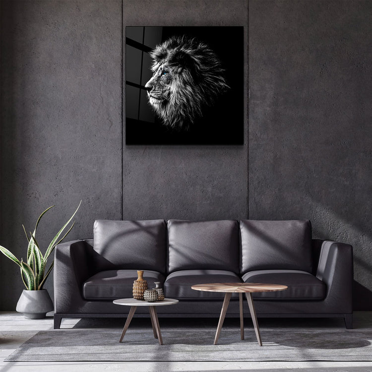 ・"Lion"・Glass Wall Art | Artdesigna Glass Printing Wall Arts.