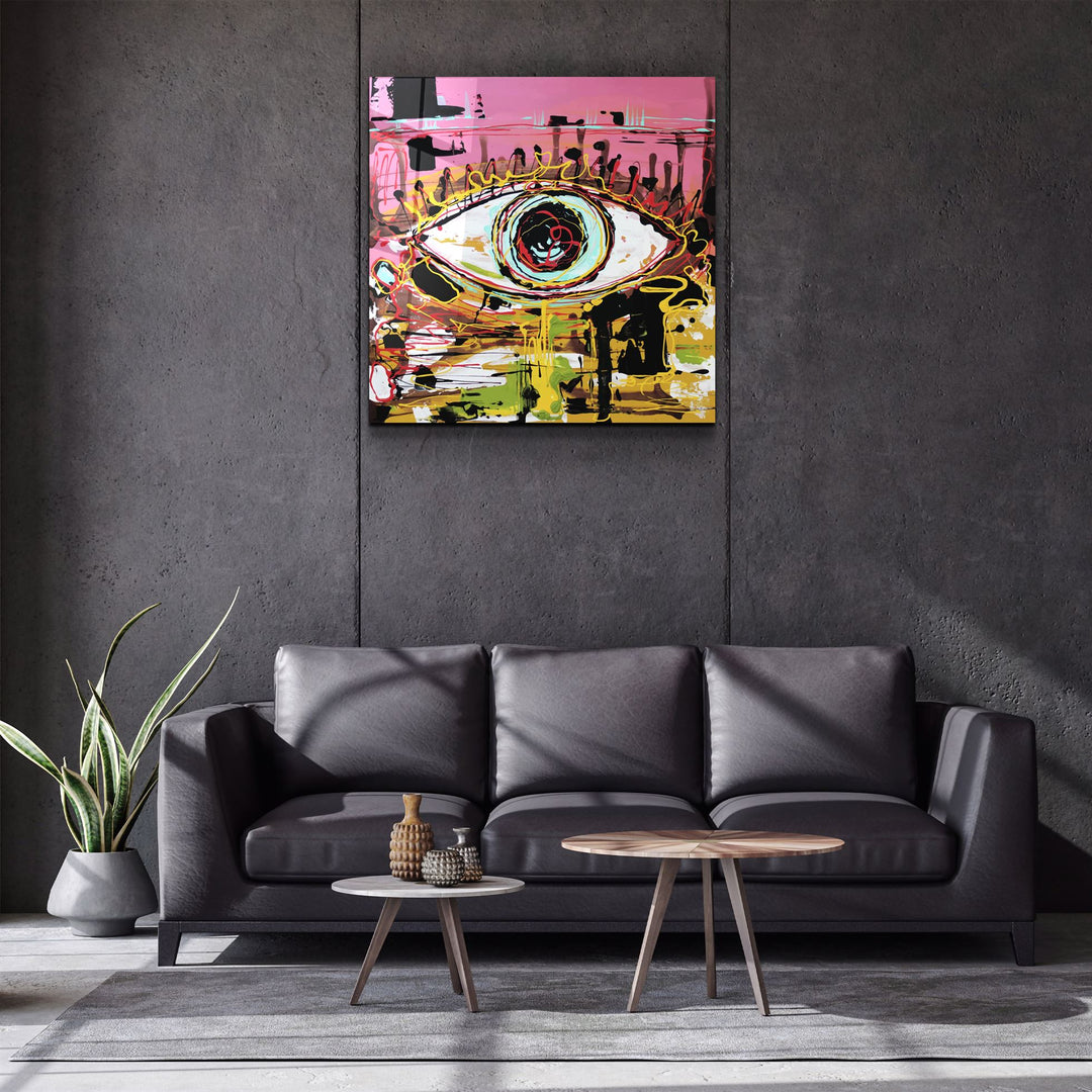 ・"Eye Abstract"・Glass Wall Art | Artdesigna Glass Printing Wall Arts.